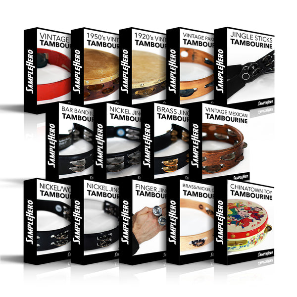 All Tambourines Bundle (14 Tambourines!) SampleHero Virtual Instruments