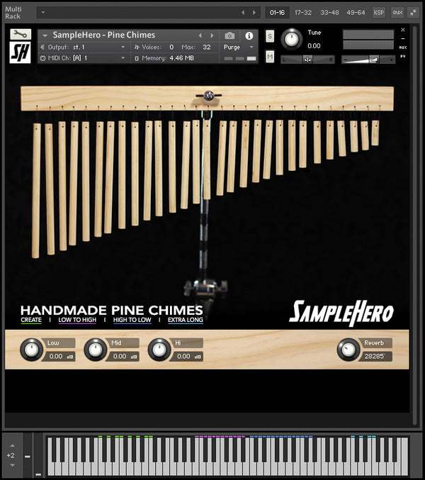 (HandMade) Pinewood Chimes - SampleHero - Virtual Instruments