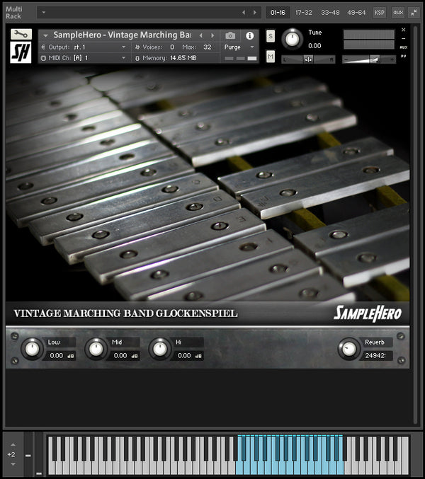 Vintage Marching Band Glockenspiel SampleHero Virtual Instruments
